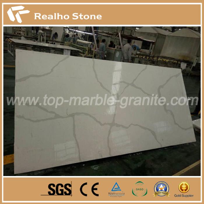 Calacatta White Quartz Slabs for Bathroom Vanity tops Calacatta White Quartz Slabs for Bathroom Vanity tops
