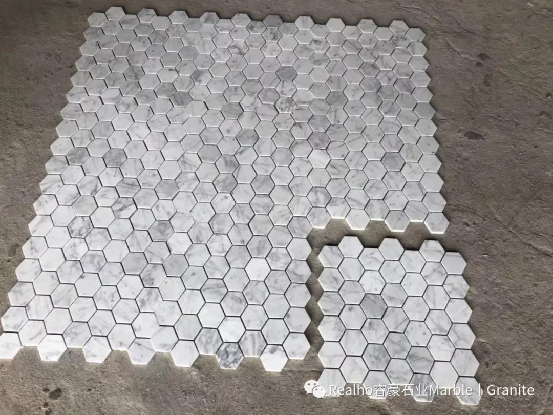 Jubin Mosaic Marble White Carrara Carrara White Marble Mosaic Tiles
