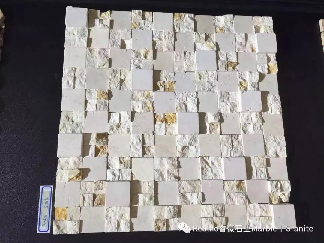 Jubin Mosaic Travertine 3D 3D Travertine Mosaic Tiles