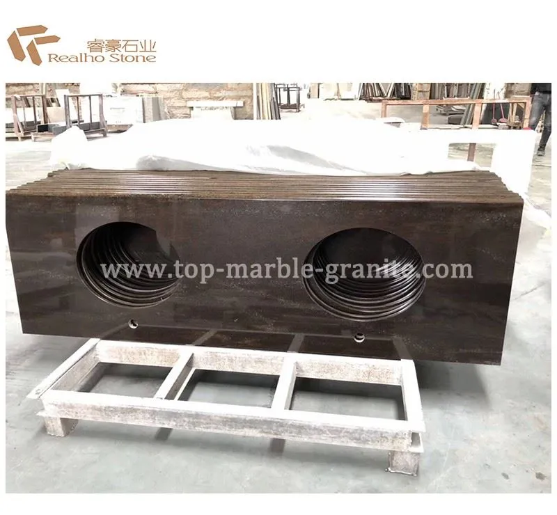 Brown Granite Bathroom Countertops