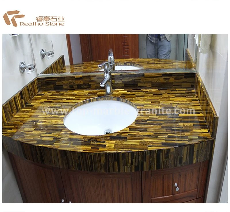 Tiger Eye Stone Vnaity Top