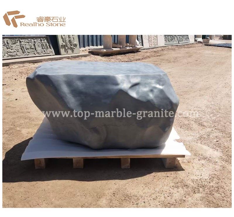 Stone block for outside decoration