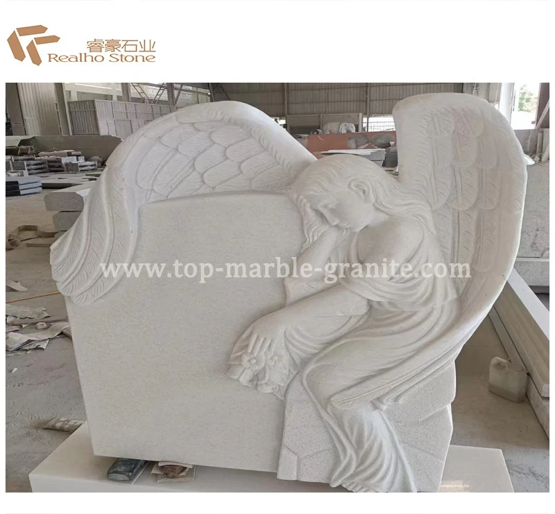 white marble headstones