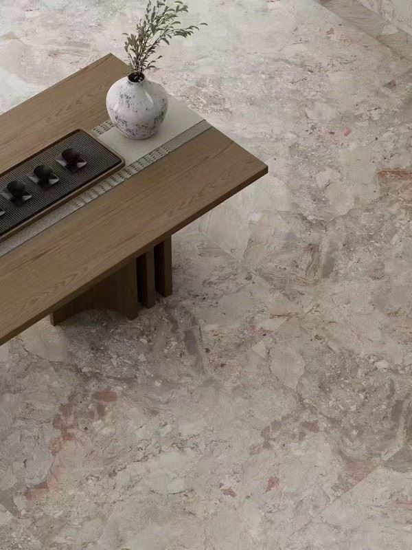 breccia aurora marble flooring