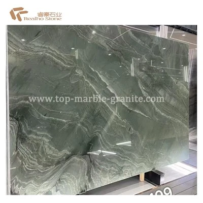 Brazil Dragon Ita Green Quartzite untuk Countertop Latar Belakang
