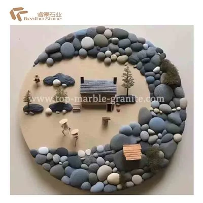 Kraf Lukisan Seni Pebble Kilang Cina