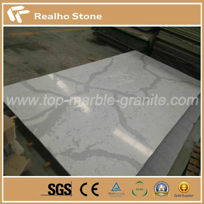 Artificial Natural Calacatta White Quartz Stone