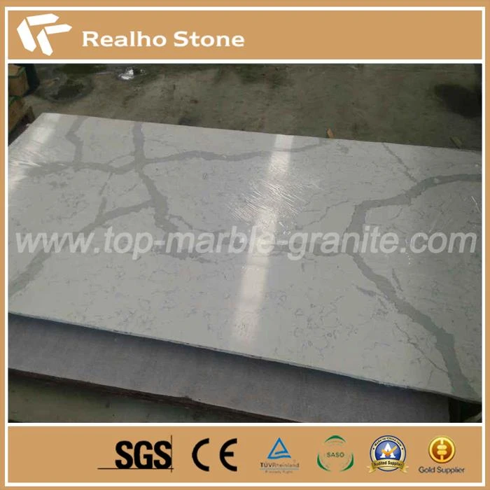 Artificial Natural Calacatta White Quartz Stone