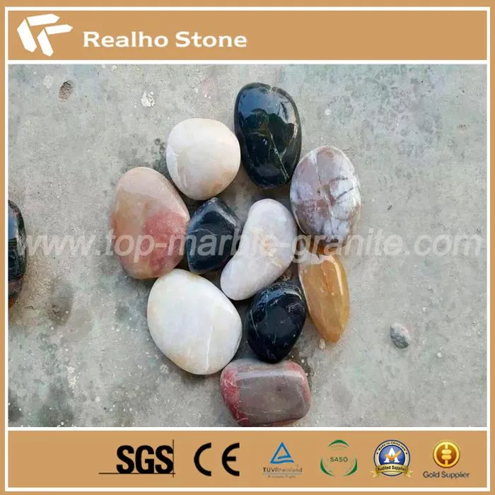 Mixed Natural Pebble Stone For Flooring
