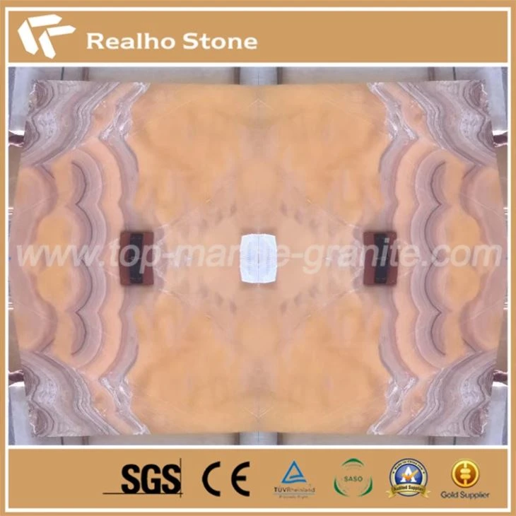 Book Matched Agate Orange Jade For Slab
