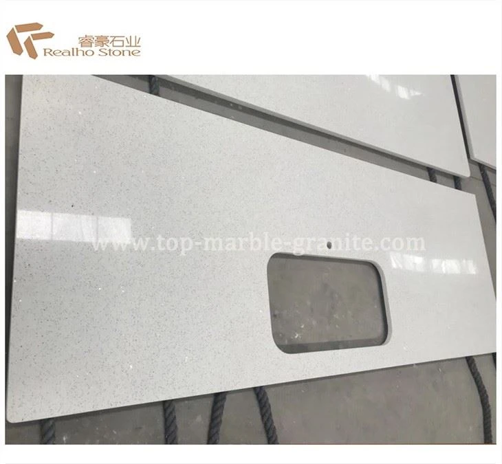 Crystal White Quartz Countertop