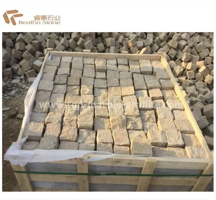 Yellow sandstone cobblestone