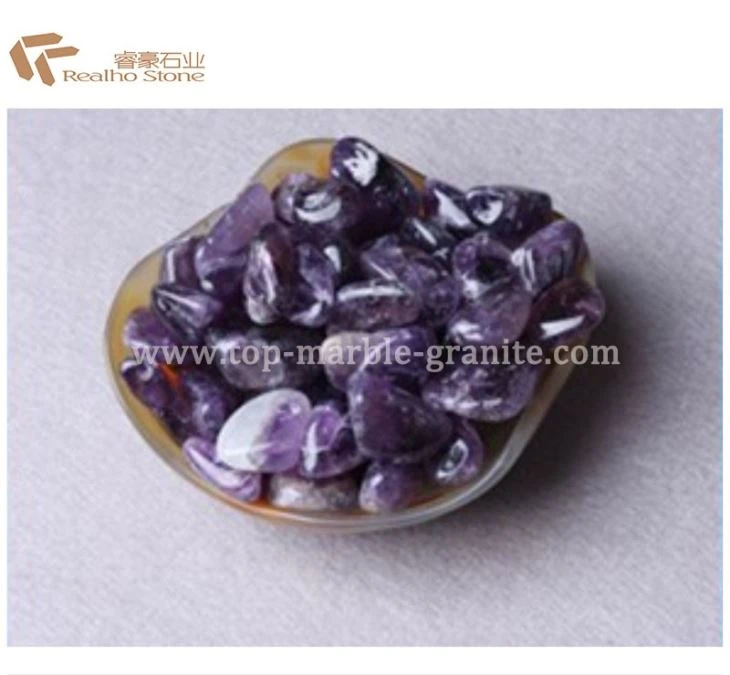 Purple agate stone