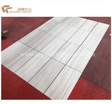 Jubin Lantai Marmer Putih Kayu Dipoles