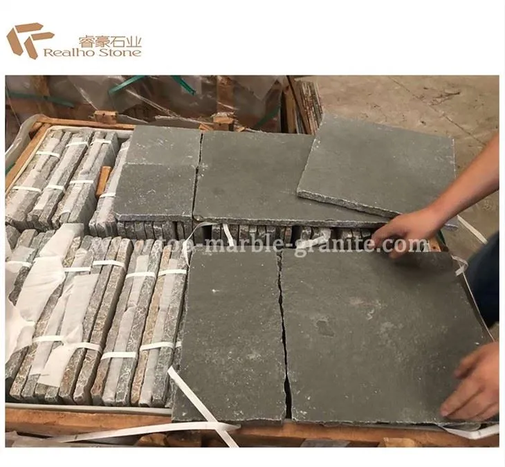 Blue limestone tile