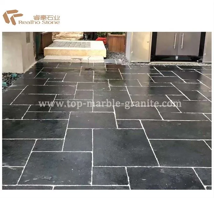 Blue limestone flooring tile