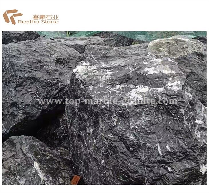 Garden Landscaping For Aquarium And Rockery Of Black And White Stone
