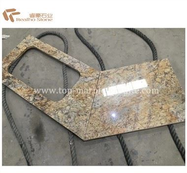 Meja Granit Kristal Emas Khusus
