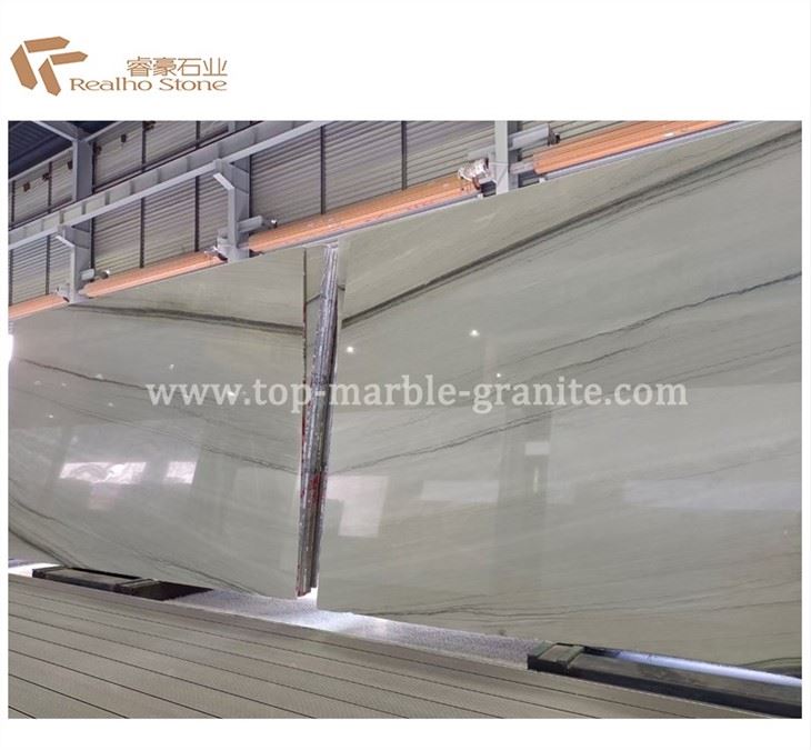 White And Gray Marble Slab