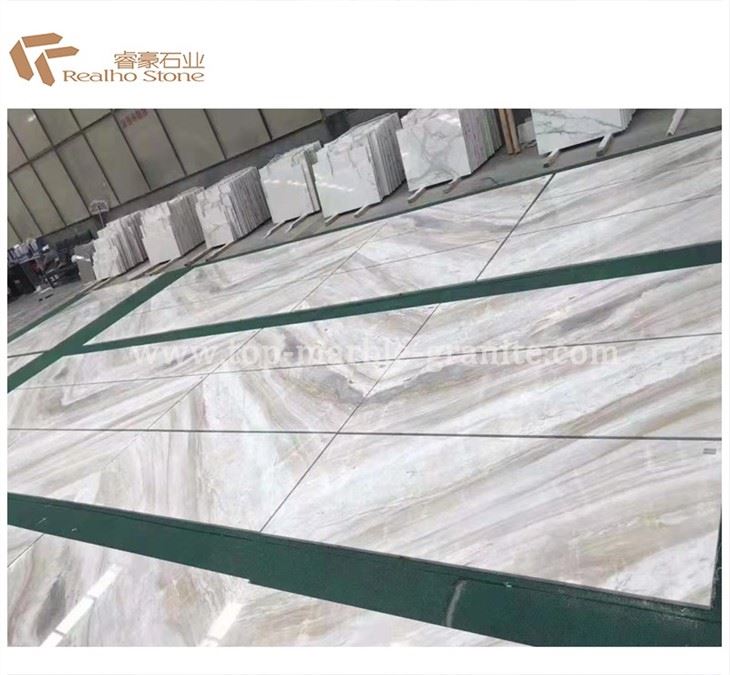 large white marble floor tiles