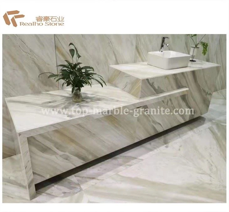 white marble benchtop
