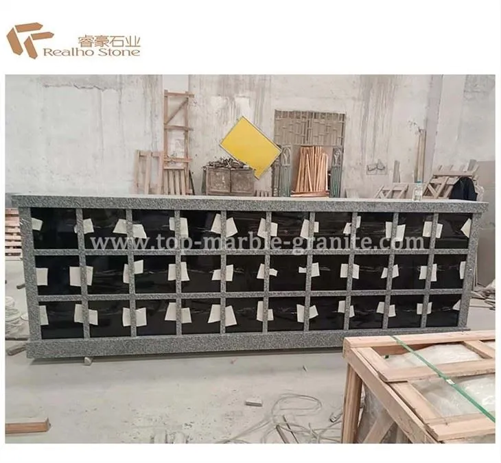Black and white granite Columbarium