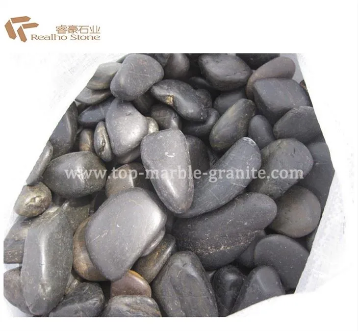 black river pebble stone