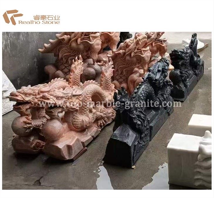 Red marble dragon