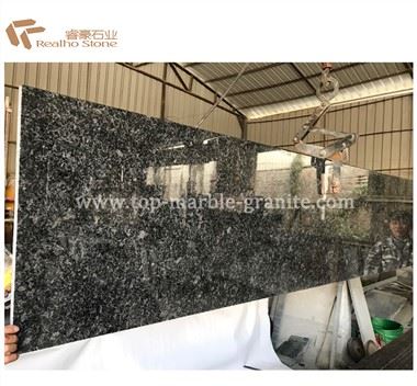 Prefab Angola Black Granite Kitchen Countertop Kitchen Island